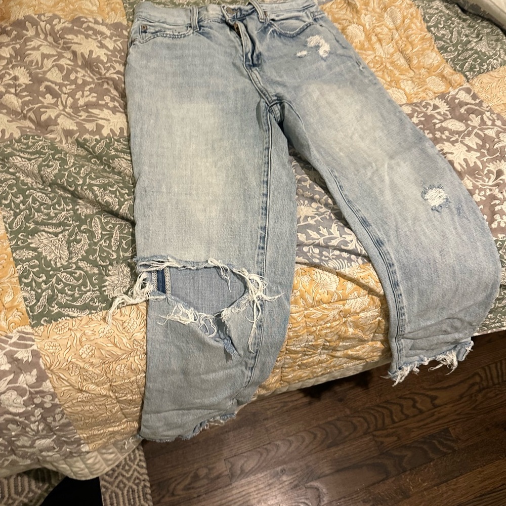 Pistola Light Blue Distressed Boyfriend Jeans